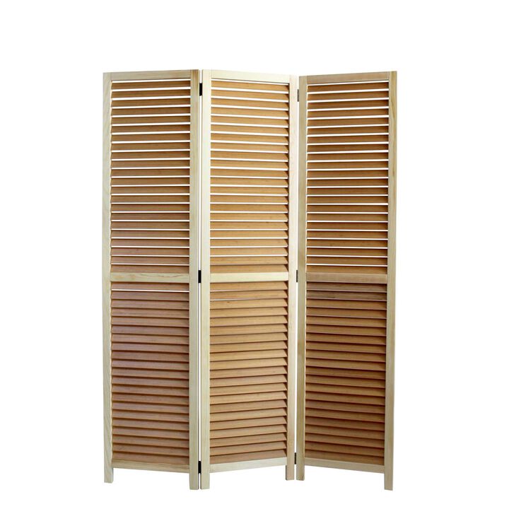 Versatile Wooden Screen Panel for Room Division and Privacy in Home and Office Spaces