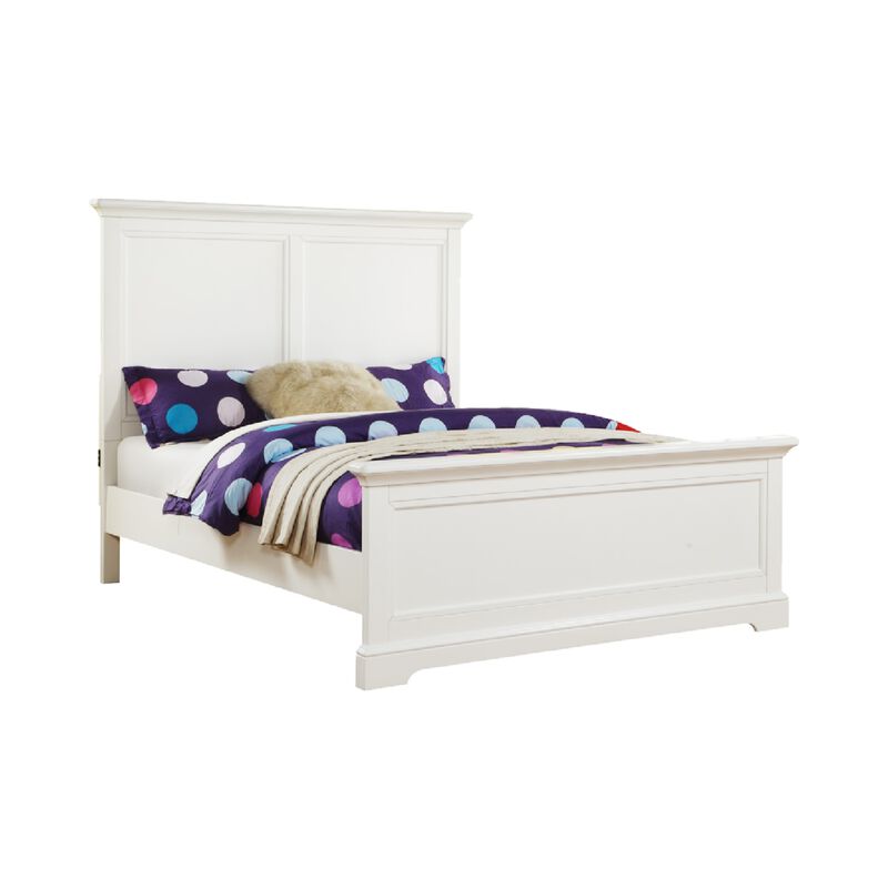 Tamarack Panel Full Bed in White