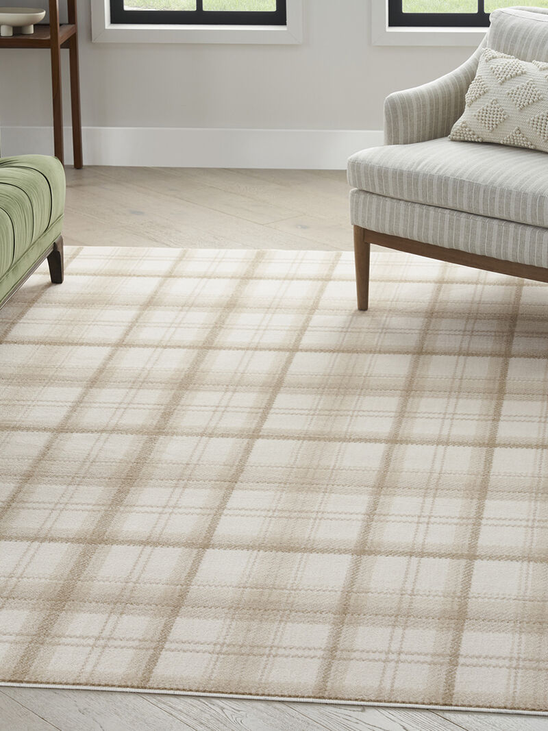 Grafix GRF03 Ivory/Beige 6' x 9' Rug