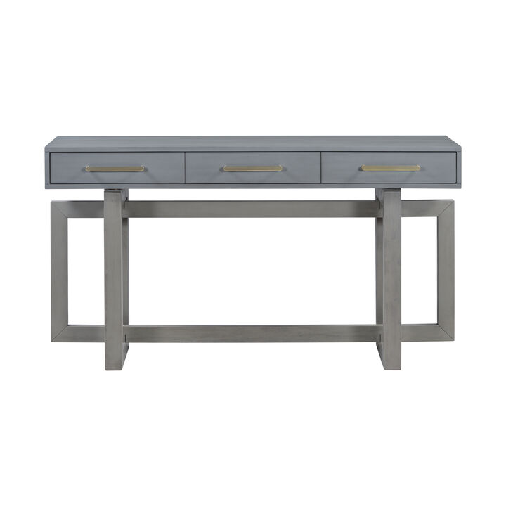 Merax Modern Console Table with Three Drawers