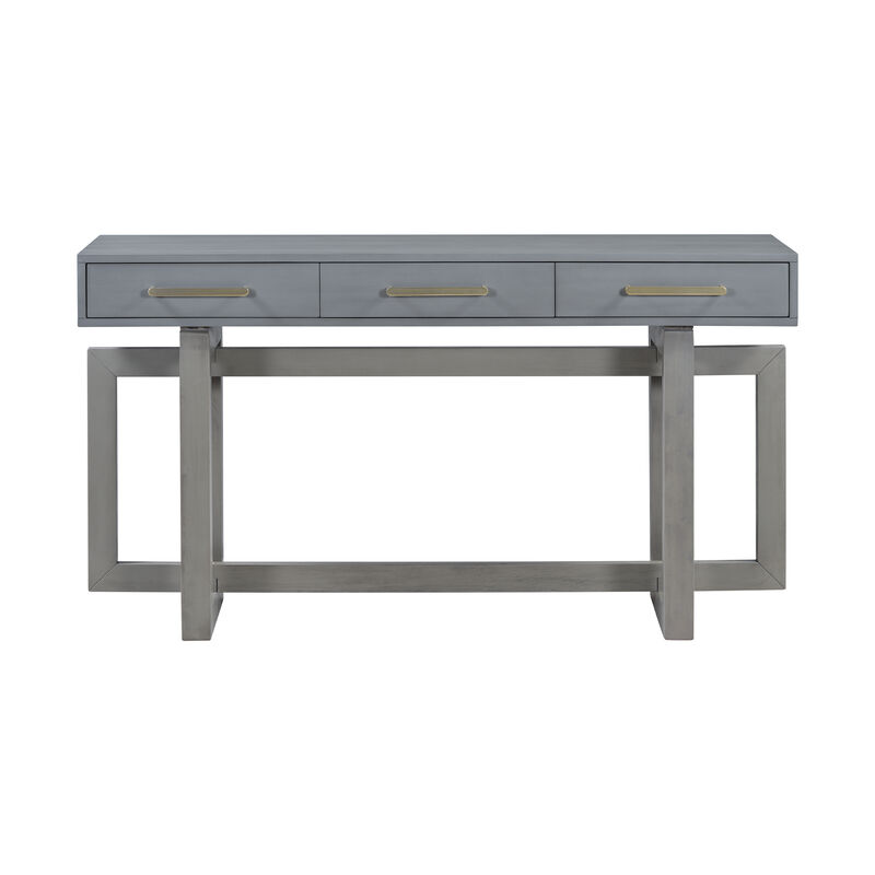 Merax Modern Console Table with Three Drawers