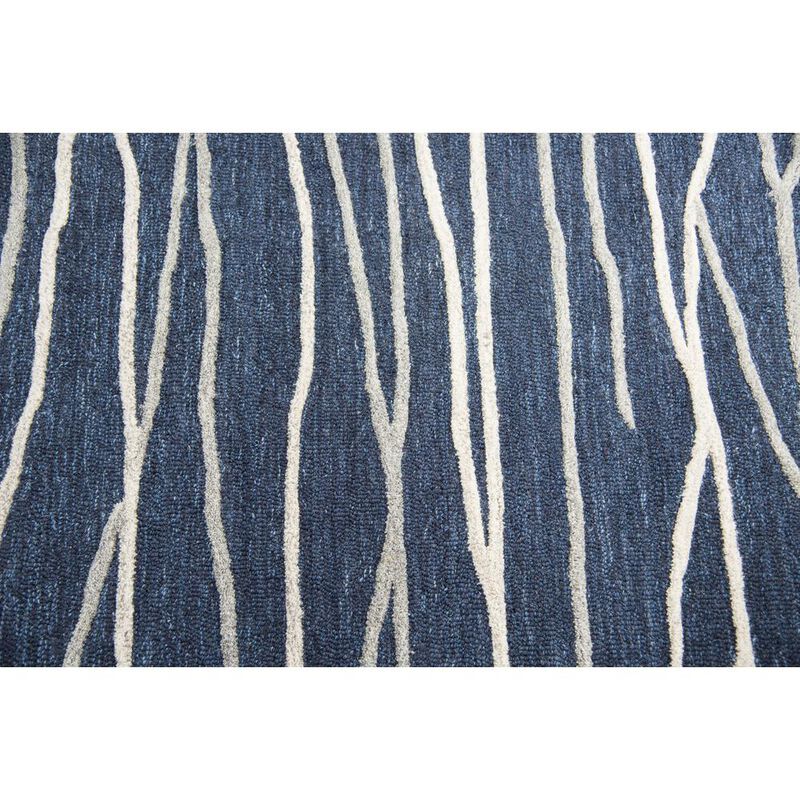 Hand Tufted Cut & Loop Pile Wool Rug, 8' x 10'