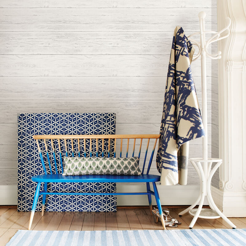 Jared Off White Shiplap Peel & Stick Wallpaper image number 1