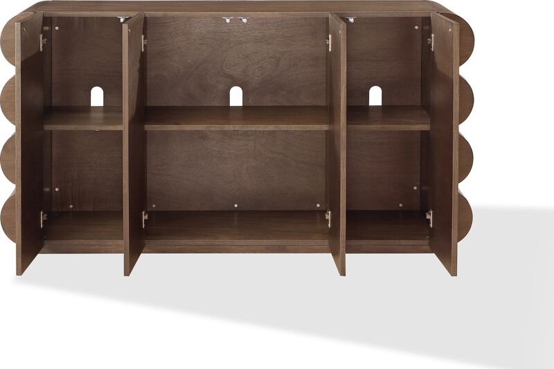 Mataranka Four Door Walnut Sideboard in Bistre image number 2