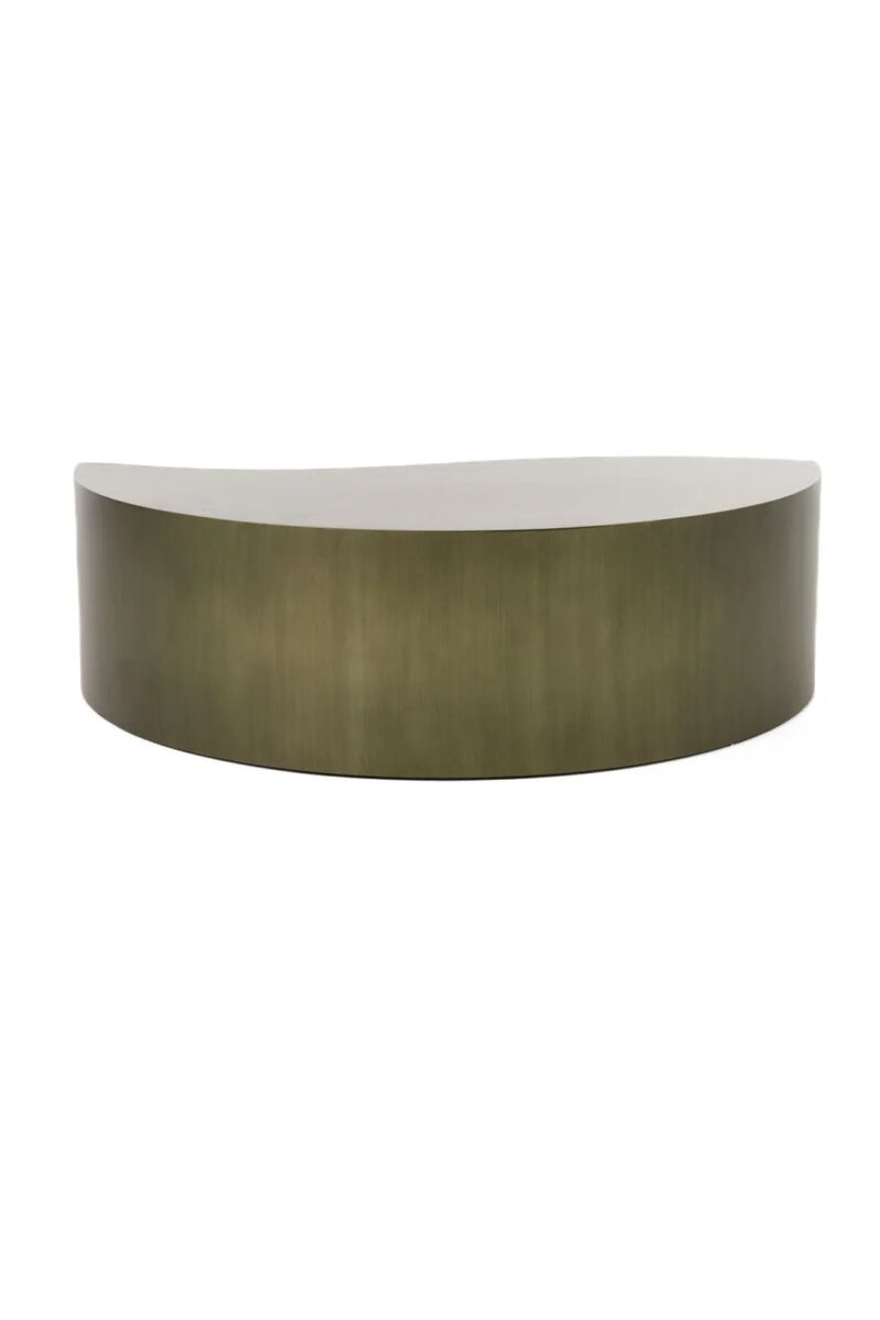 Gray Brass Tiered Coffee Table | OROA Modern Avocet image number 6