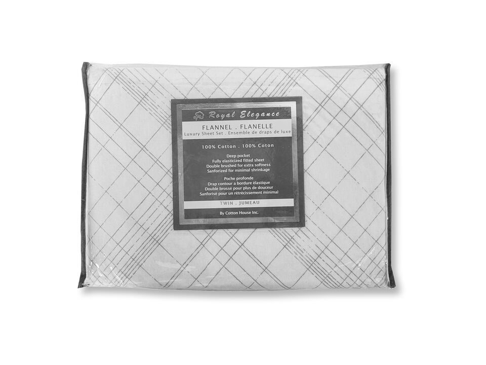 Cotton House - Flannel Sheet Set, 100% Cotton