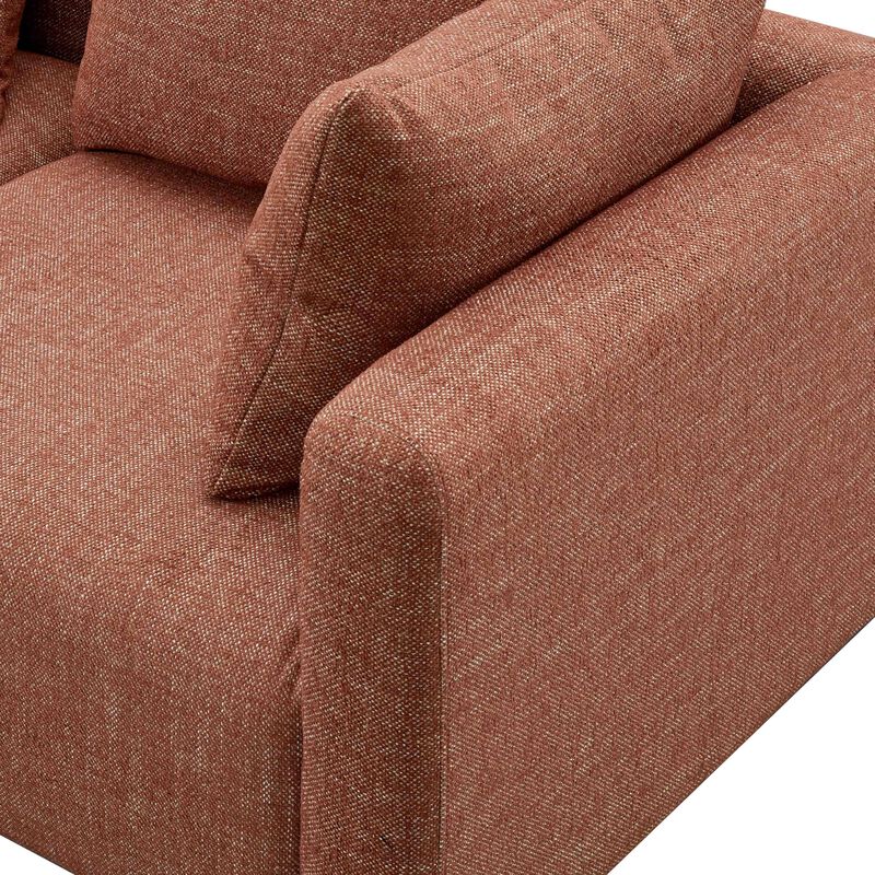 Hangover Textured Fabric Loveseat image number 6