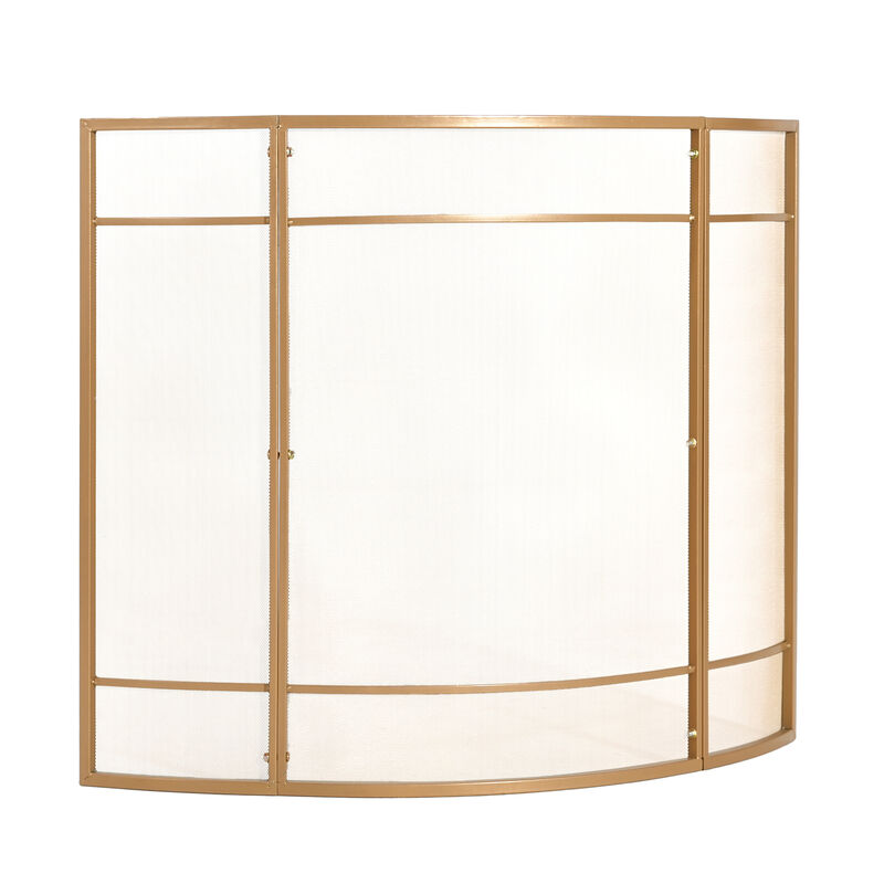 Christopher Knight Home Irina Modern Metal Single Panel Fireplace Screen image number 4