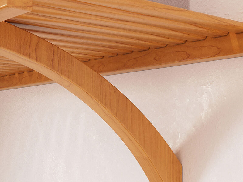 Solid Wood Walk-In Closet Organizer with 4 Drawers