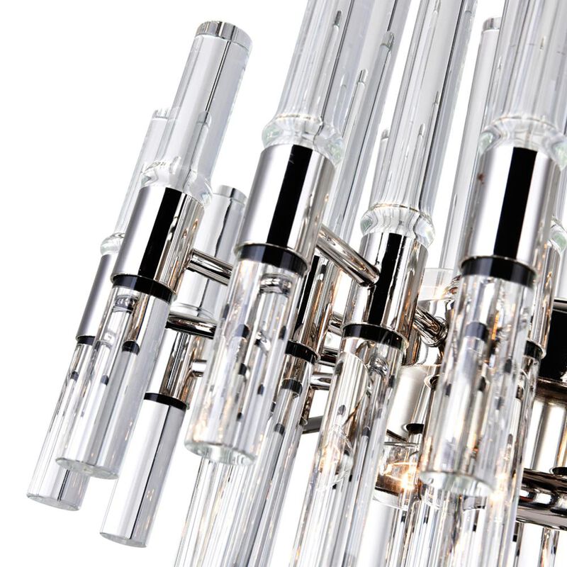 CWI Lighting Miroir 16 Light Pool Table Light With Polished Nickel Finish