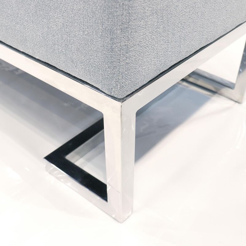Pasargad Home Luxe Upholstered Bench image number 5