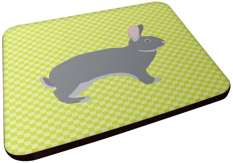 Caroline's Treasures Giant Chinchilla Rabbit Green Decorative coasters, 3.5, Multicolor