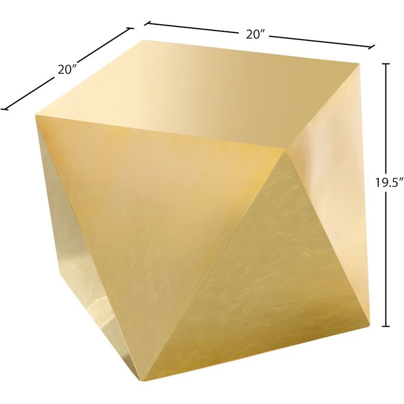 Meridian Furniture Gemma Gold End Table