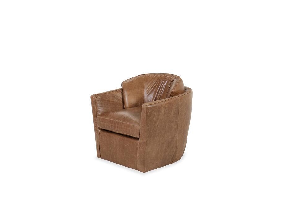 Contemporary Swivel Chair in Brown