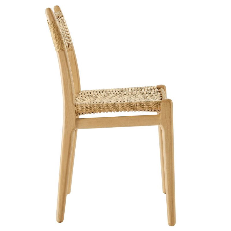 Wynn Rope and Wood Dining Side Chairs Set of 2 image number 4