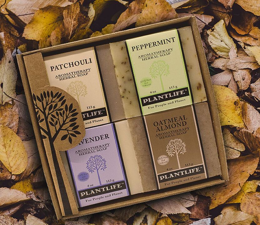 Plantlife Gift Set Soap 4 Pack - Earth