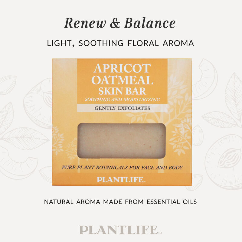 Plantlife Bar Soap - Apricot Oatmeal 3 Pack image number 2