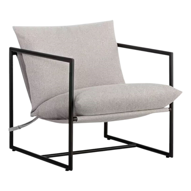Upholstered Accent Chair with Metal Frame &ndash; Minimalist Design for Elegant, Modern Spaces