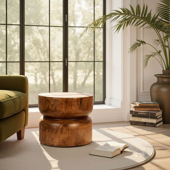 Paulownia Wood Table, Walnut Finish