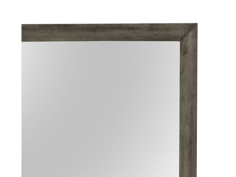 Marilla 35 in. x 39 in. Modern Rectangle Framed Dresser Mirror