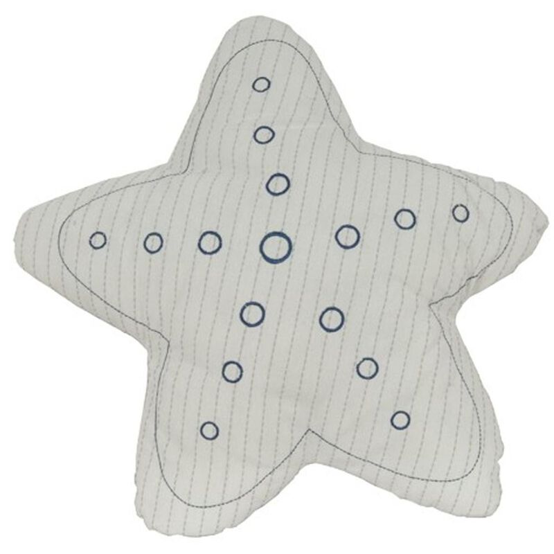 HomeRoots Set of Two 12" White Starfish Coastal Throw Pillows image number 2