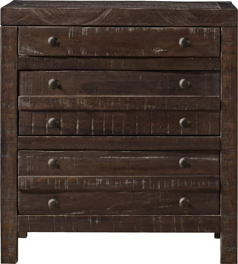 Townsend Three Drawer Solid Wood Nightstand in Java image number 0