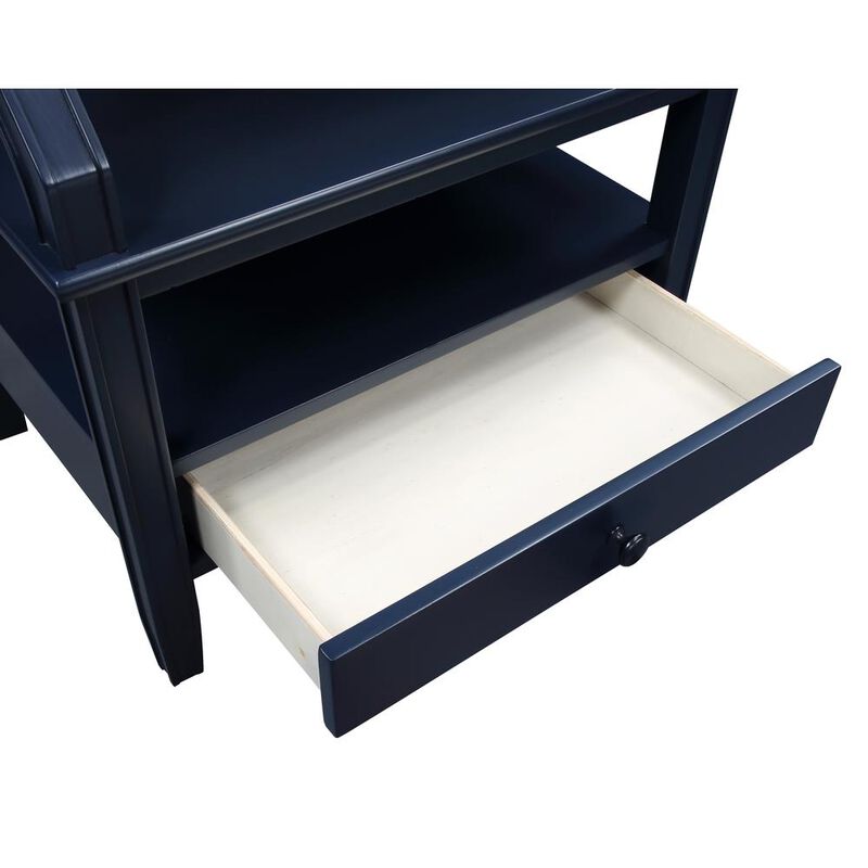 Comfort Pointe Newton Midnight Blue Storage Nightstand