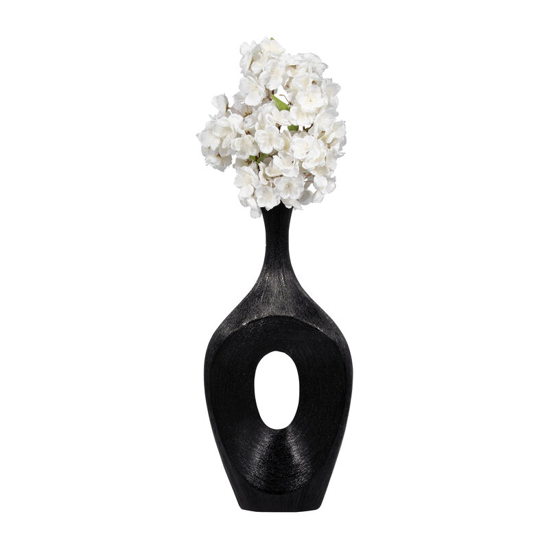 19" Scratched Open Cut Vase image number 3