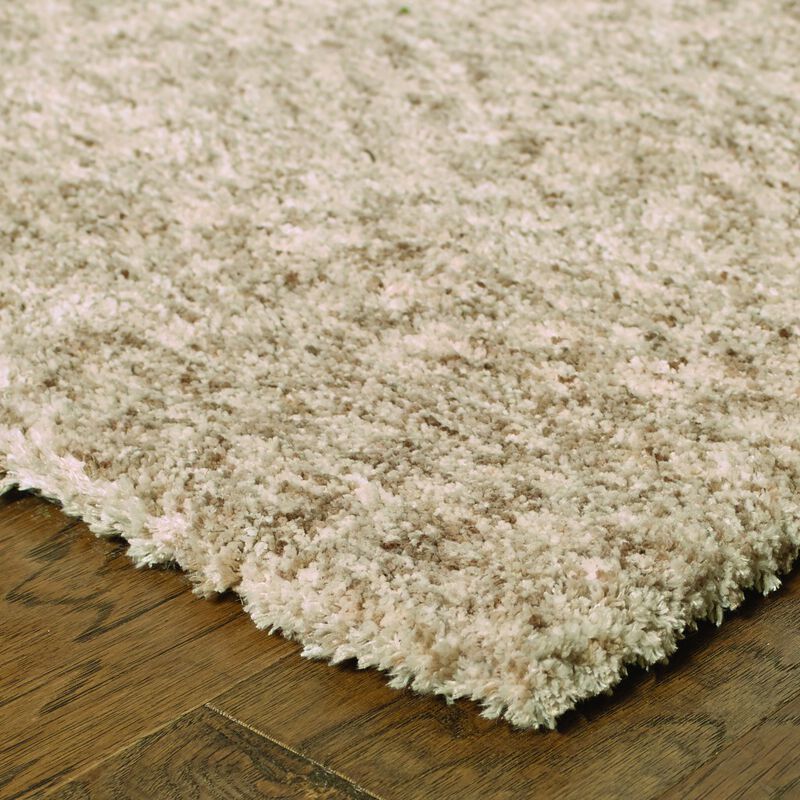 HomeRoots 3' X 5' Beige Shag Hand Tufted Area Rug image number 2