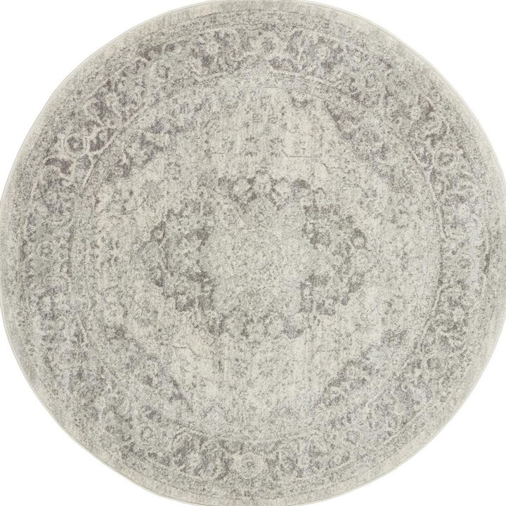 HomeRoots Floral Distressed Area Rug