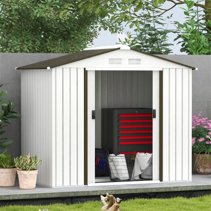Durable Steel Garden Storage for Backyard Organization and Patio Use