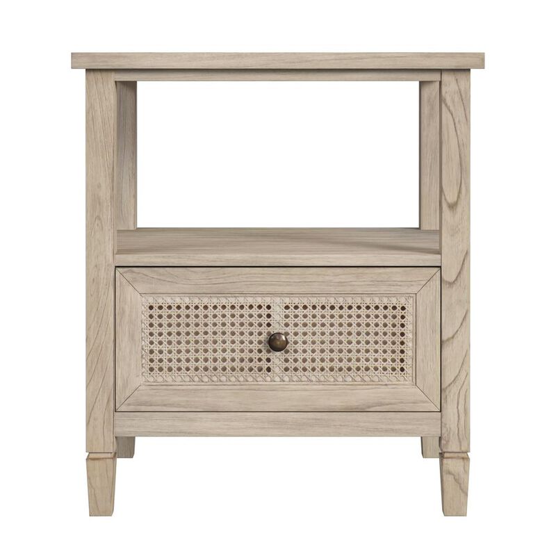Butler Specialty Flagstaff 1-Drawer Cane Nightstand, Natural
