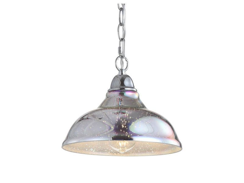 Nira Adjustable 3D Color Burst Glass/Metal Pendant