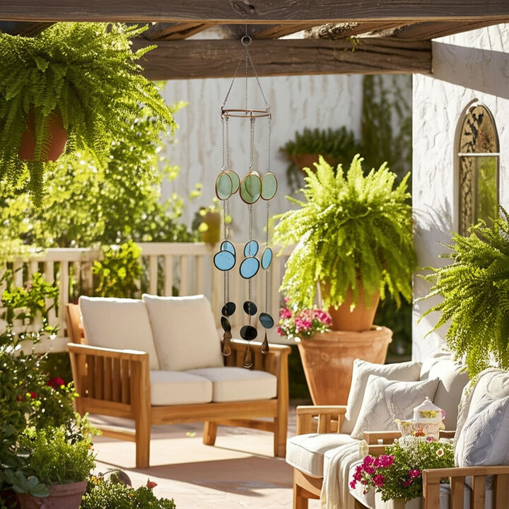 Modern Glass Disc Chime