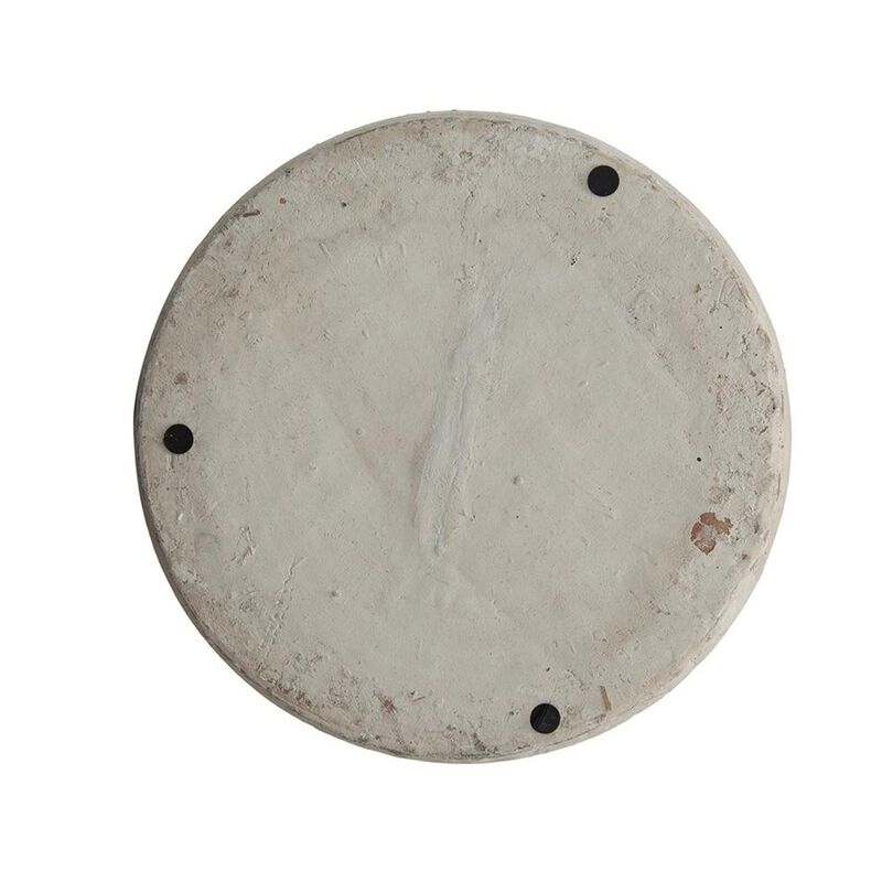 HomeRoots 11" Antiqued Bronze And Light Gray Color Block Ceramic Round Table Vase image number 2