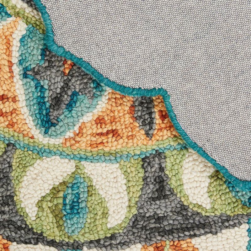 LR Home Dazzle Wool Area Rug Indoor