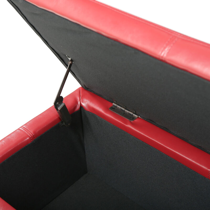 Merax Merax PU Leather Home Storage Ottoman image number 7