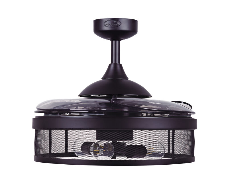 Fanaway Meridian 48" Retractable Blade Ceiling Fan with Light and Remote, Modern Fandelier Ceiling Fan, Patented Design Technology, Stronger Thicker Blades image number 3