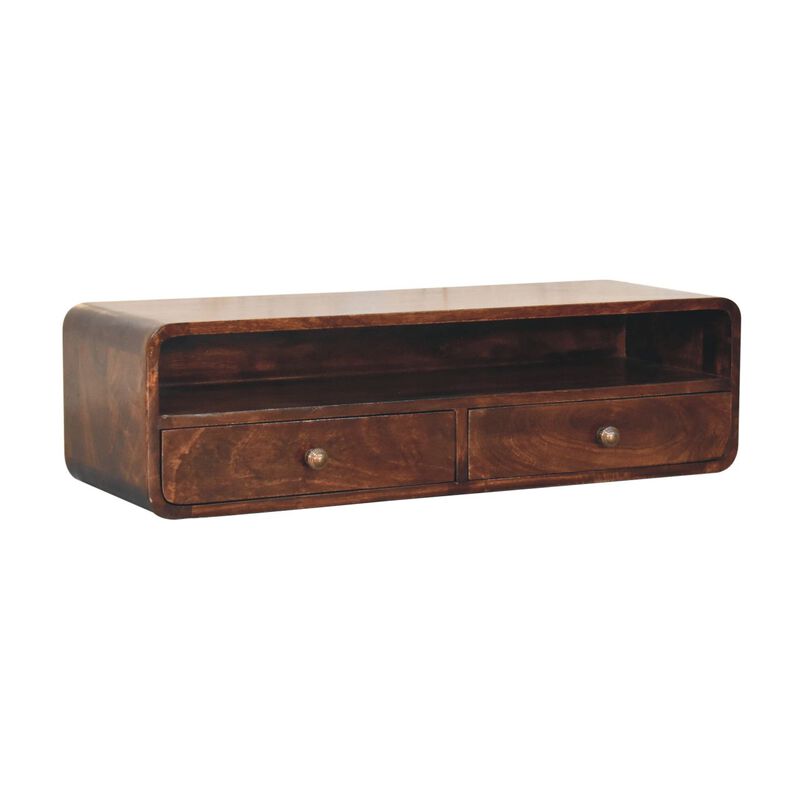 Artisan Furniture Solid Wood Floating California Walnut Open Console image number 2