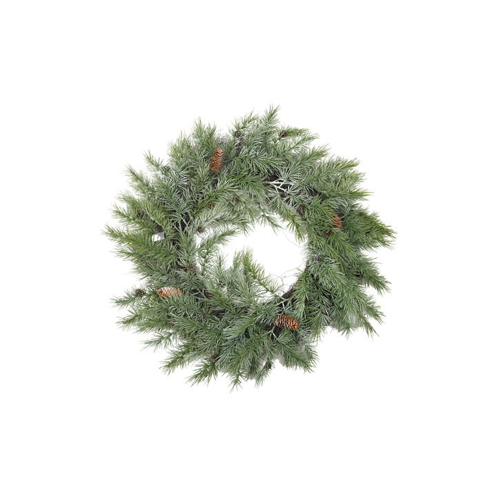 Evergreen Pine Wreath with Artful Greenery