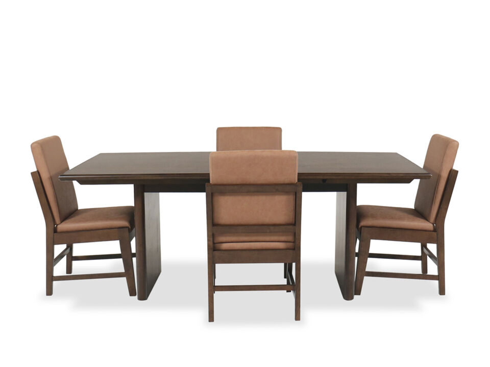 Brisbane 5-Piece Dining Set in Bozeman Brown