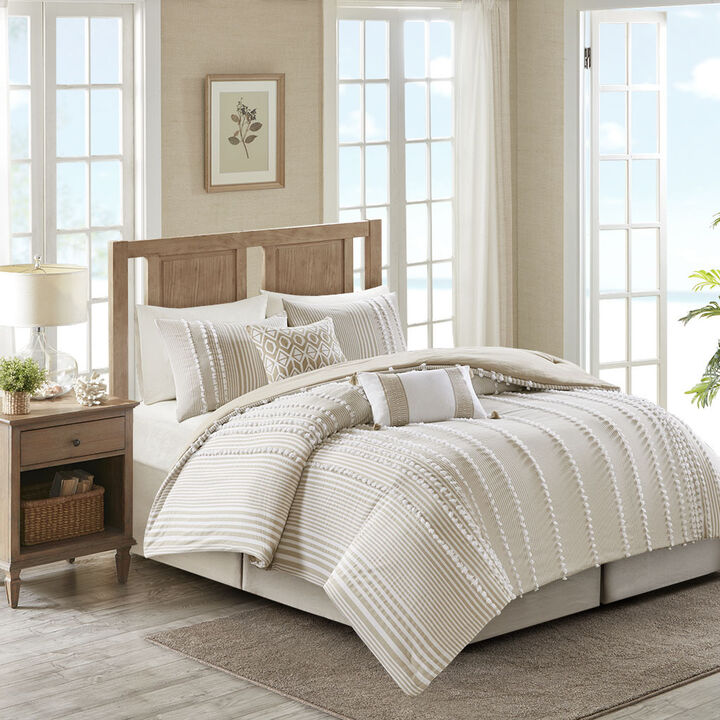 Gracie Mills Randall Embroidered Cotton Oblong Pillow with Tassels