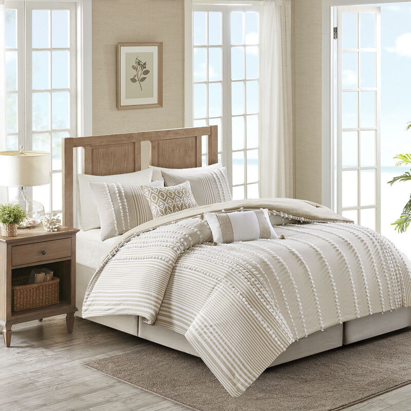 Gracie Mills Randall Embroidered Cotton Oblong Pillow with Tassels