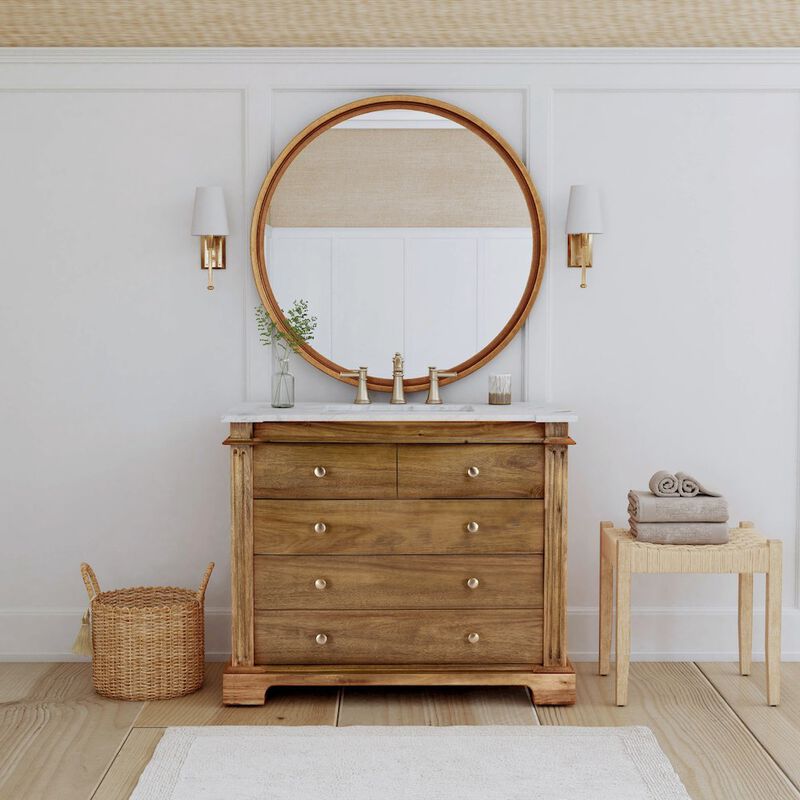 Butler Specialty Company Rachelle 42 Single Natural Bathroom Vanity Set, Light Brown