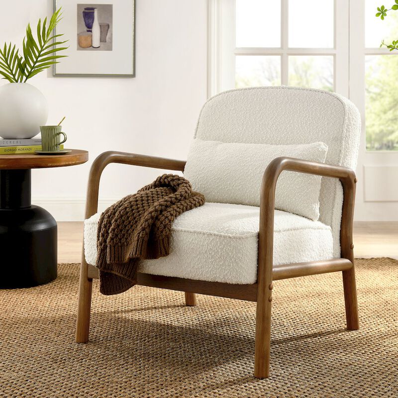 Charlie Boucle Upholstered Armchair image number 7