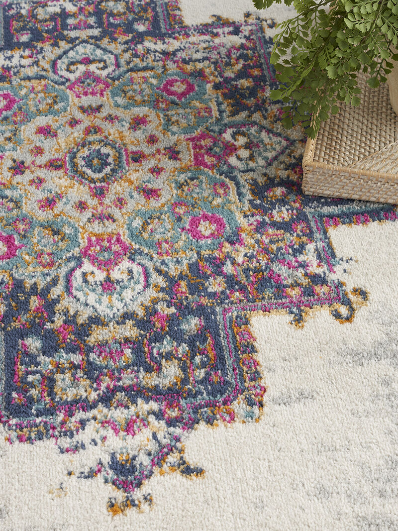 Passion PSN03 Ivory/Blue 5'3" x 7'3" Rug image number 7