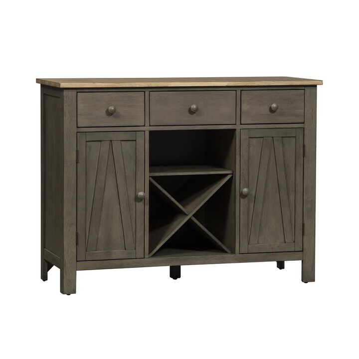 Liberty Furniture Lindsey Farm Server in Weathered