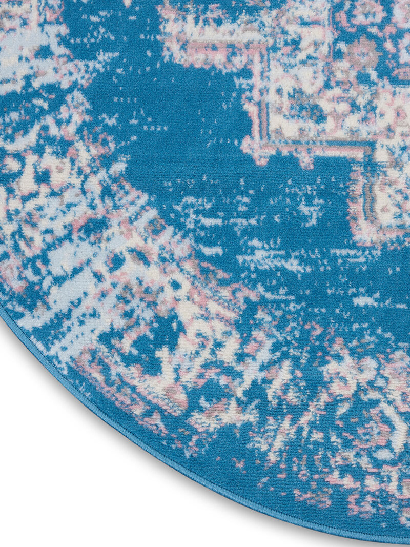 Grafix GRF14 Blue 5'3" x Round Rug