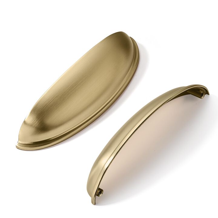 khtumeware 10 Pack 5"" Drawer Pulls Champagne Bronze Cabinet Cup Pulls Kitchen Hardware Cabinet Handles Drawer Handles Knobs 5 i