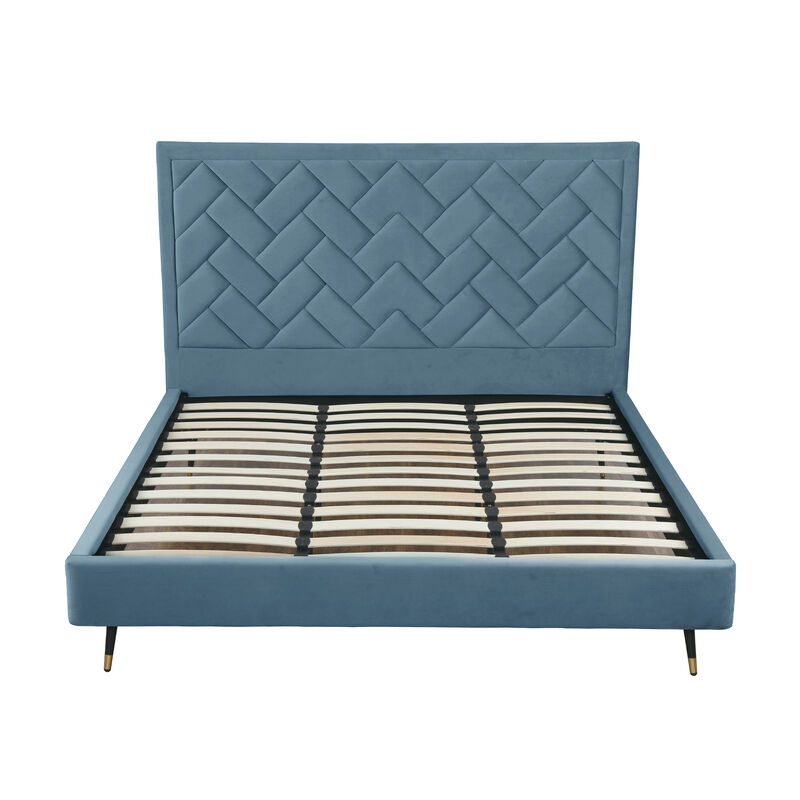 Crosby Blue King Bed